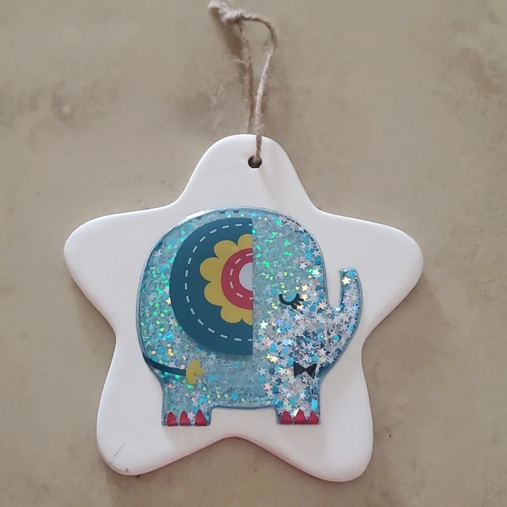 **SALE**3D Elephant Star Plaque